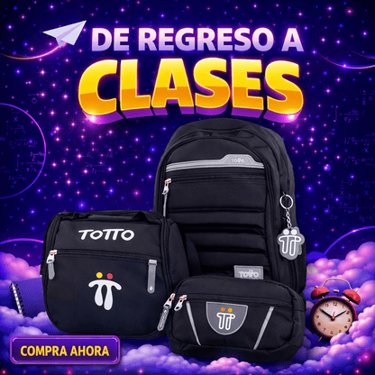 NUEVO COMBO ESCOLAR 3X1 PRO BOLSO + LONCHERA + CARTUCHERA