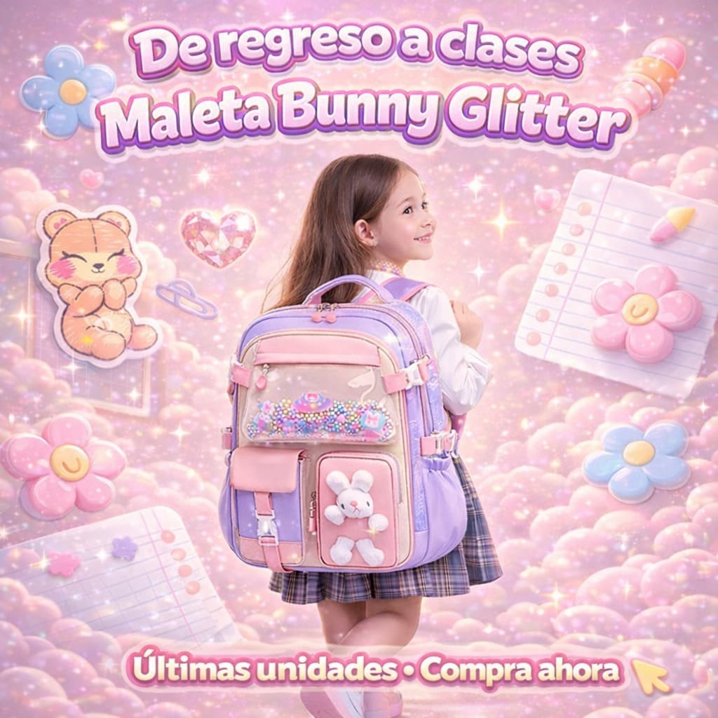NUEVO BOLSO BUNNY GLITTER PRO