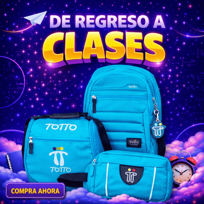 NUEVO COMBO ESCOLAR 3X1 PRO BOLSO + LONCHERA + CARTUCHERA