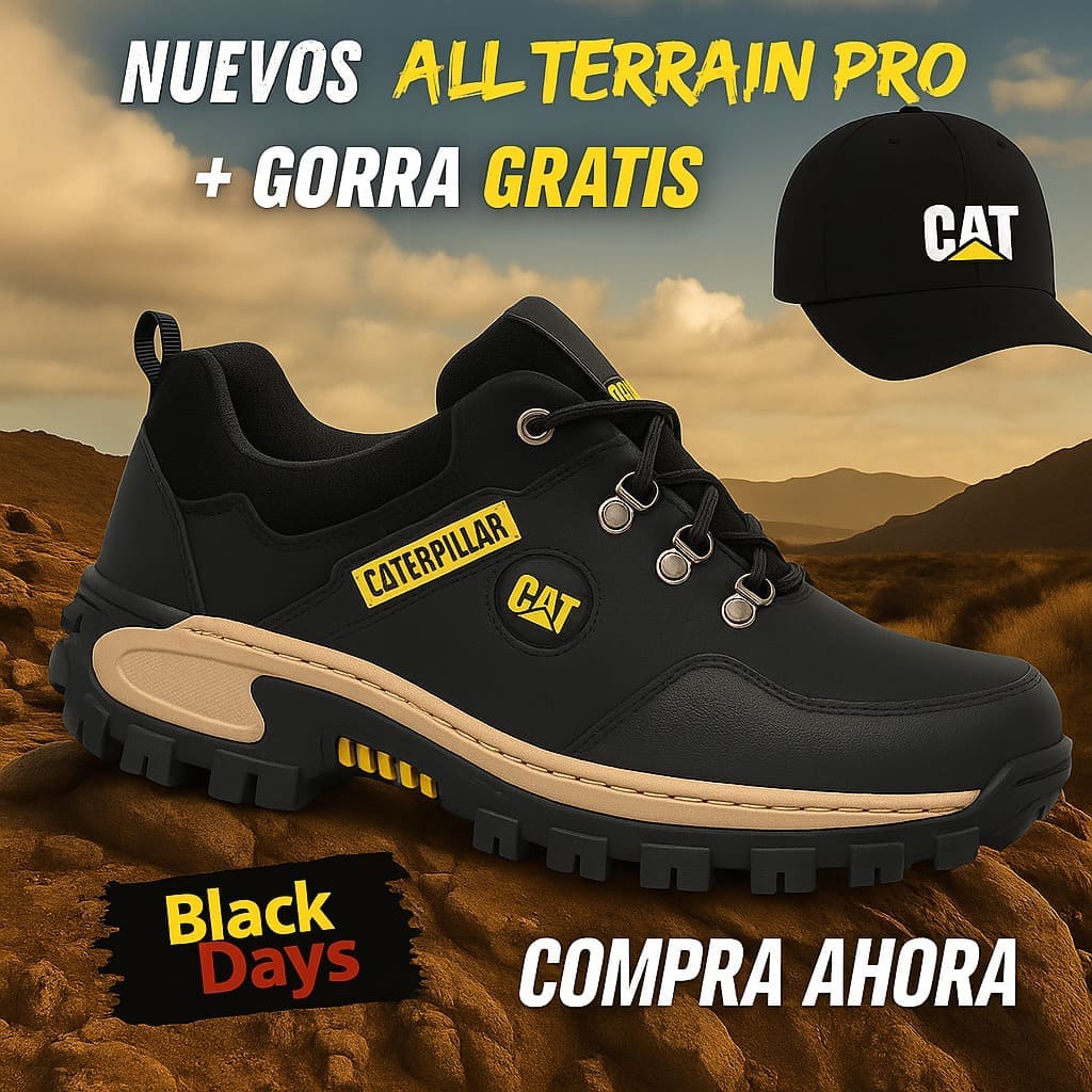 NUEVOS ZAPATOS CAT ALL TERRAIN PRO + Gorra GRATIS