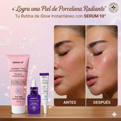 NUEVO KIT BALANCE GLOW PRO (LIMPIADOR + SERUM + OBSEQUIO)