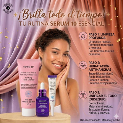 NUEVO KIT BALANCE GLOW PRO (LIMPIADOR + SERUM + OBSEQUIO)