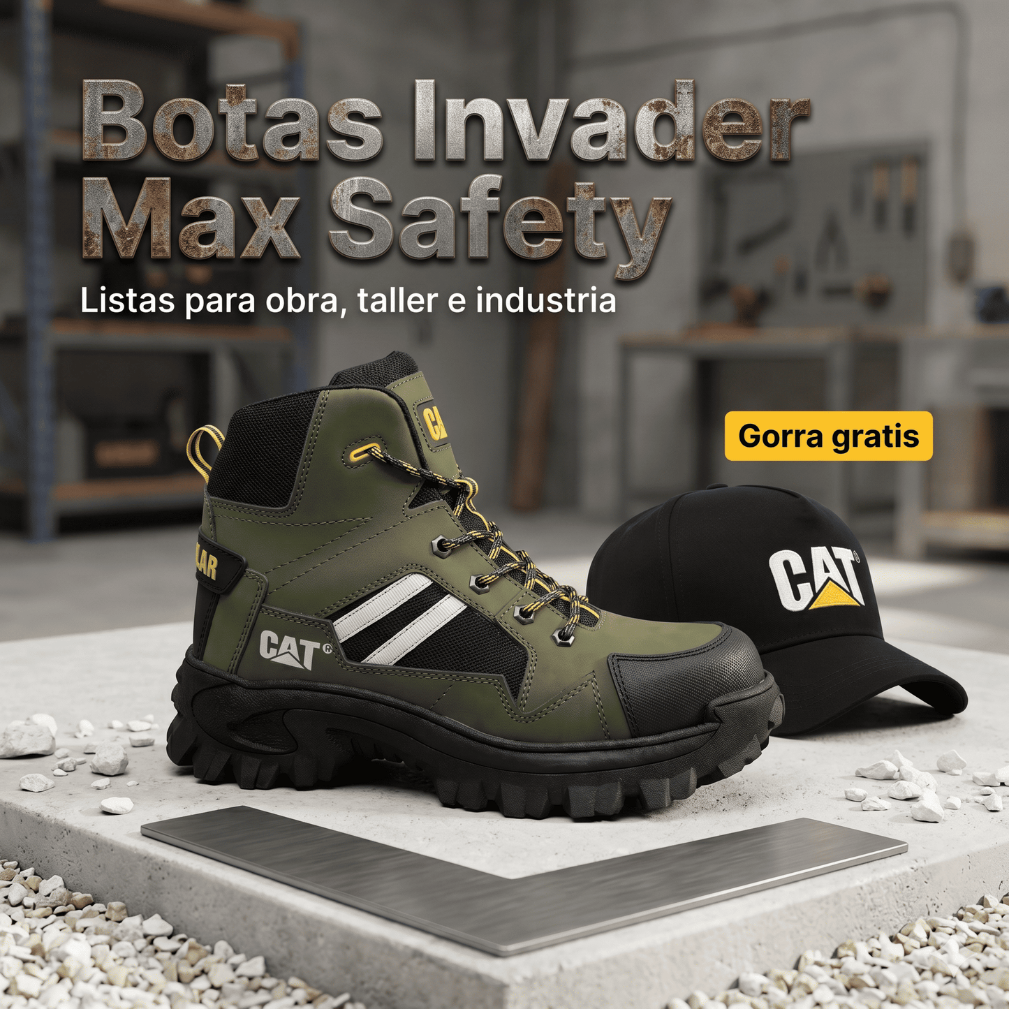 Botas INVADER MAX SAFETY + GORRA DE OBSEQUIO
