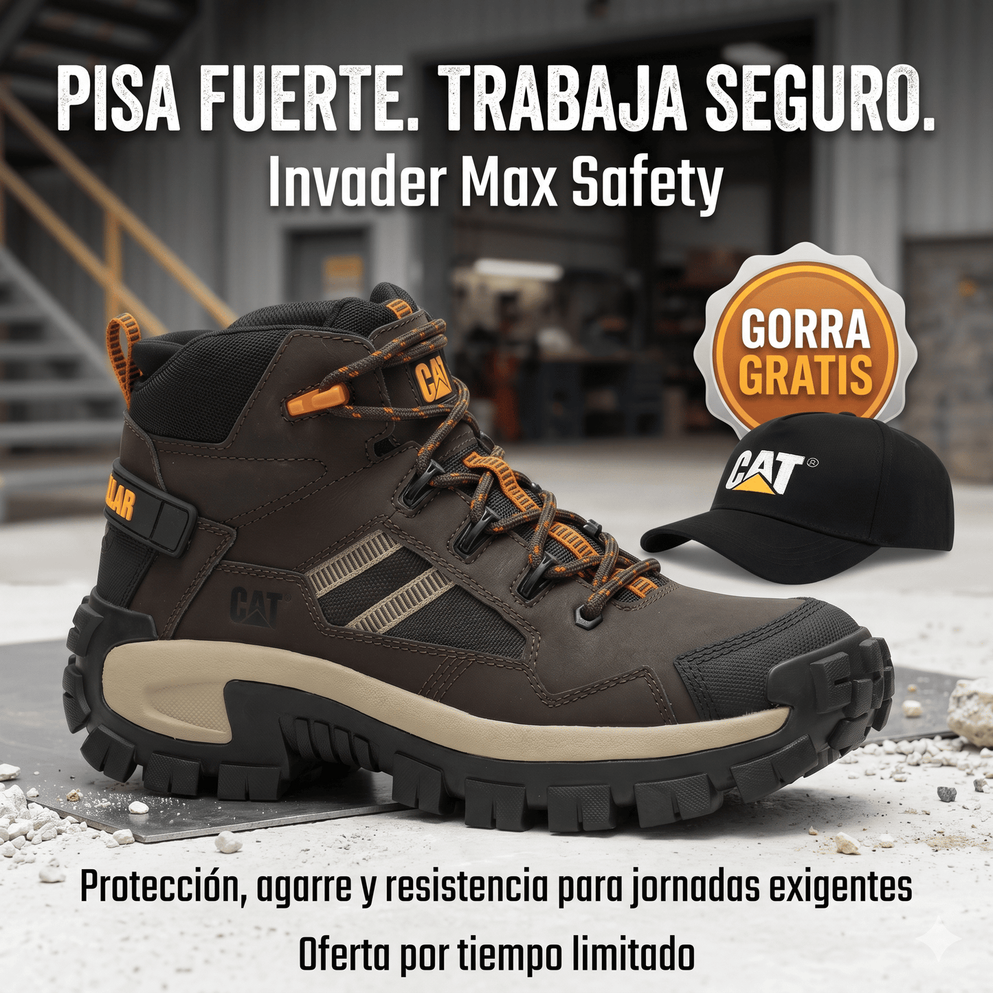 Botas INVADER MAX SAFETY + GORRA DE OBSEQUIO