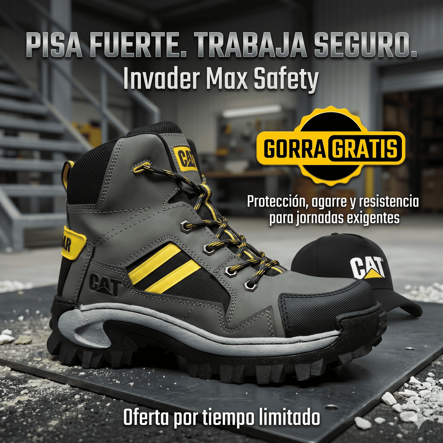 Botas INVADER MAX SAFETY + GORRA DE OBSEQUIO