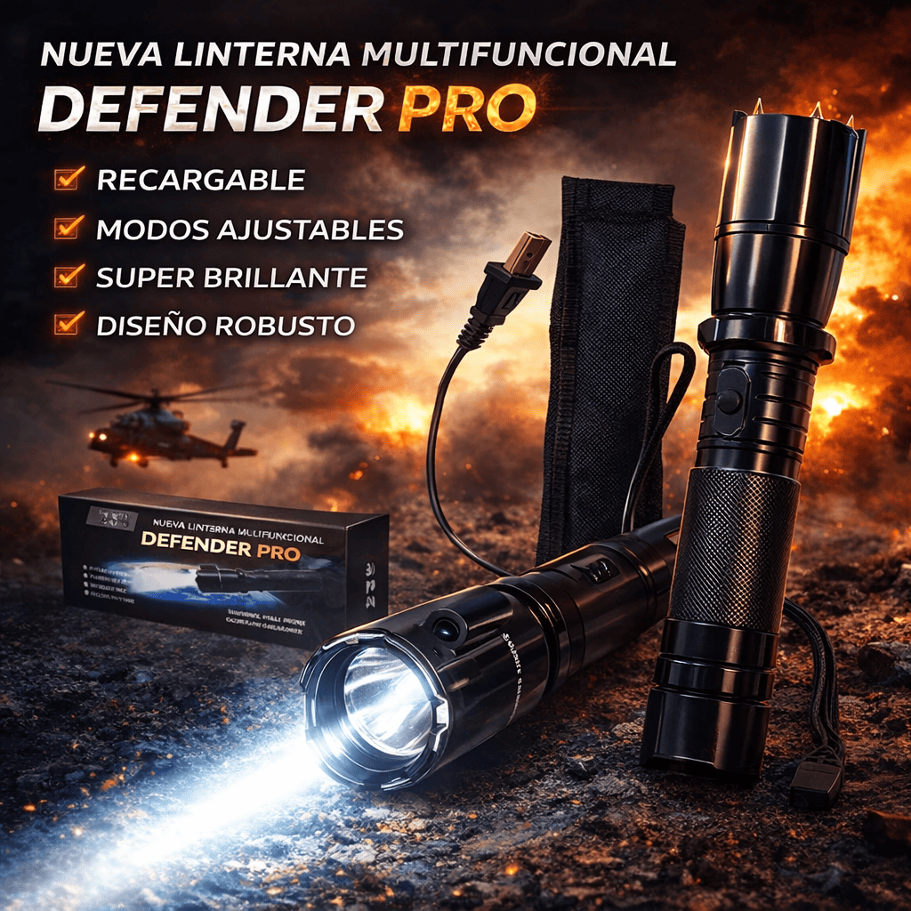 Nueva Linterna Multifuncional Defender PRO